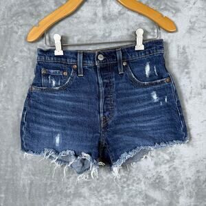 Levis 501 Jean Shorts Womens 25 2" Inseam